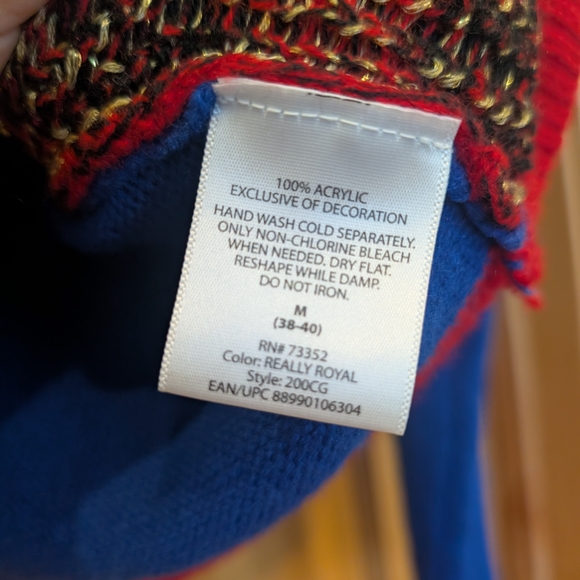 Colorful Patchwork Bow Sweater - Picture 5 of 8